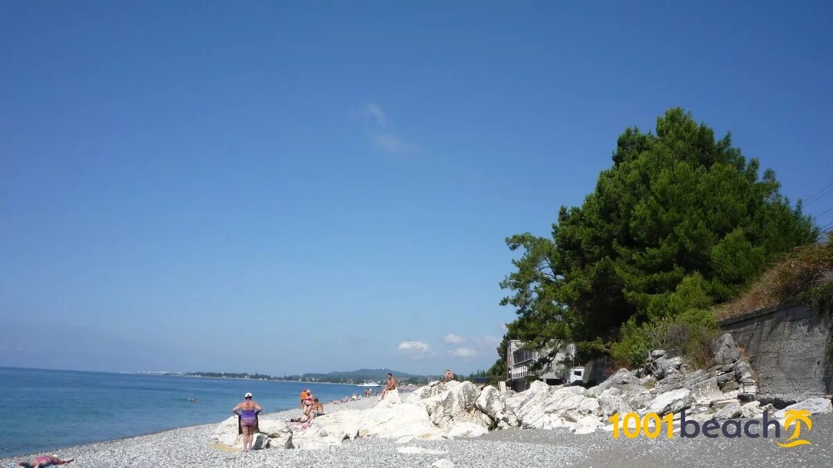 Пляж цандрипш фото Пляж Белые скалы (White Cliffs beach)