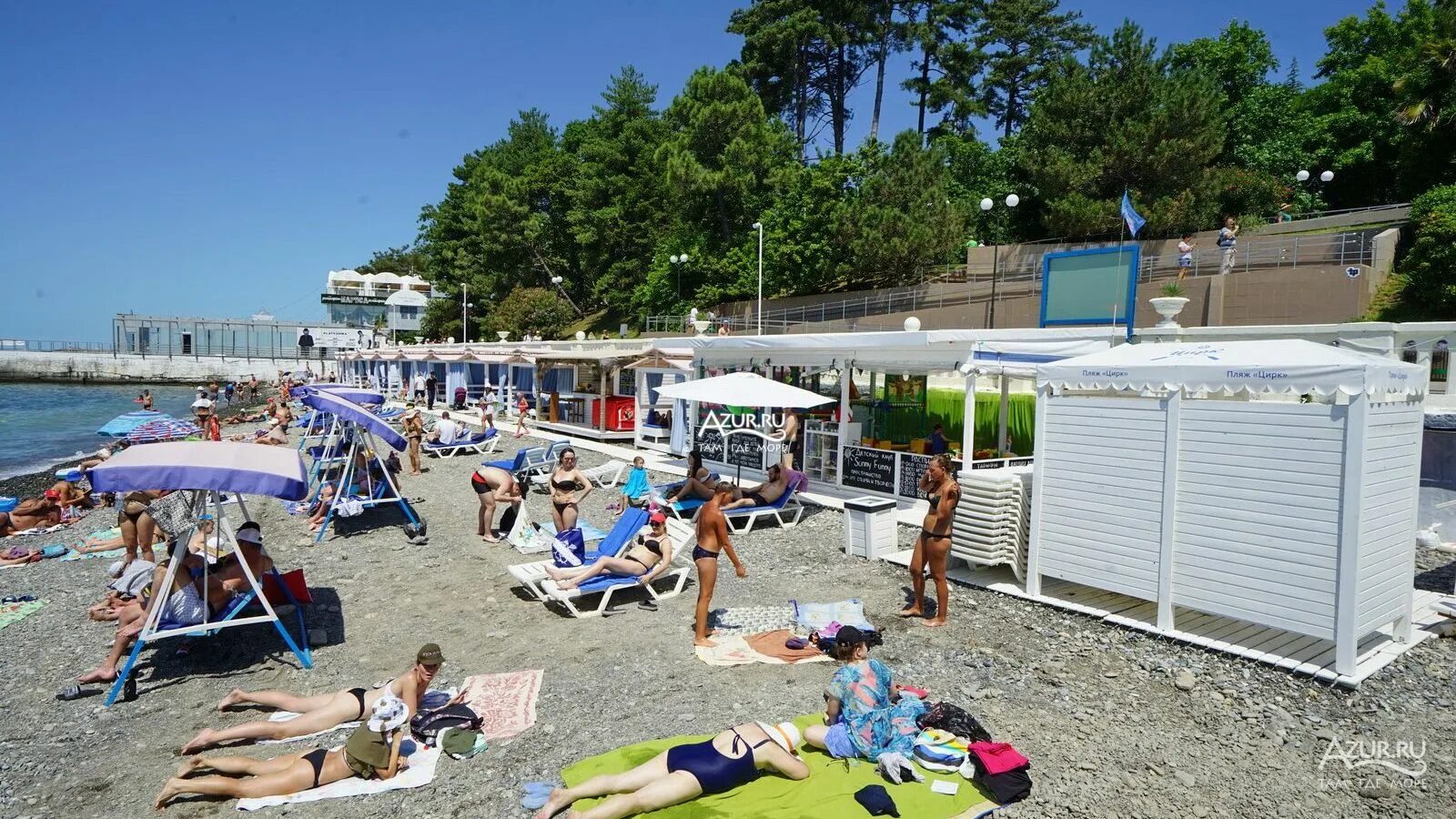 Пляж цирк сочи фото Фотогалерея Пляж Цирк в Сочи Фото на сайте Azur.ru