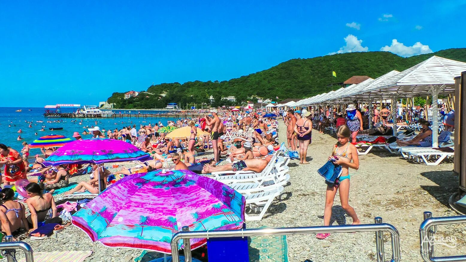 Пляж в архипо фото Фотогалерея Центральный пляж в Архипо-Осиповка Фото на сайте Azur.ru