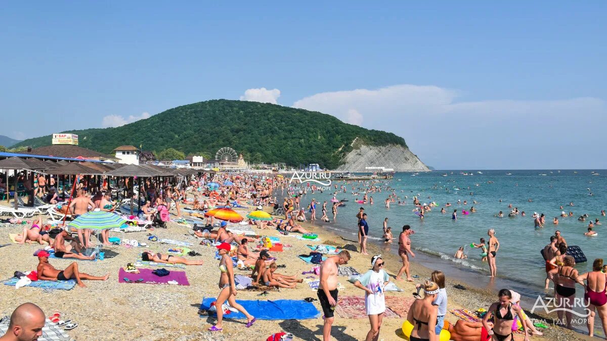 Пляж в архипо фото Пляжи курорта Архипо-Осиповка