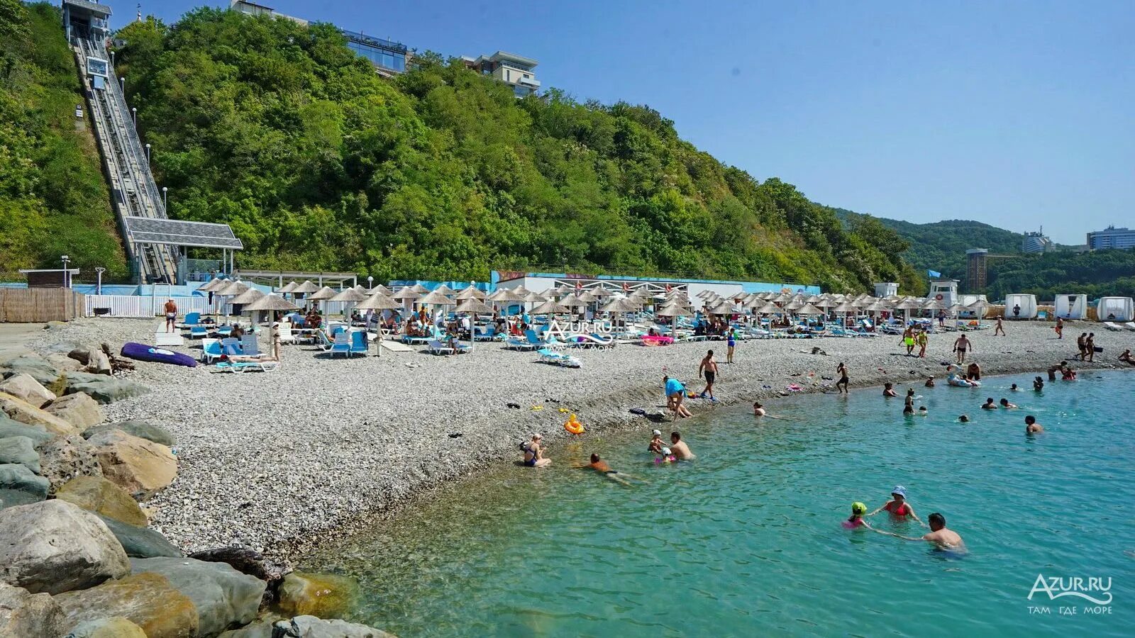 Пляж в туапсе фото Фотогалерея Пляж отеля Lavicon в Небуг Фото на сайте Azur.ru