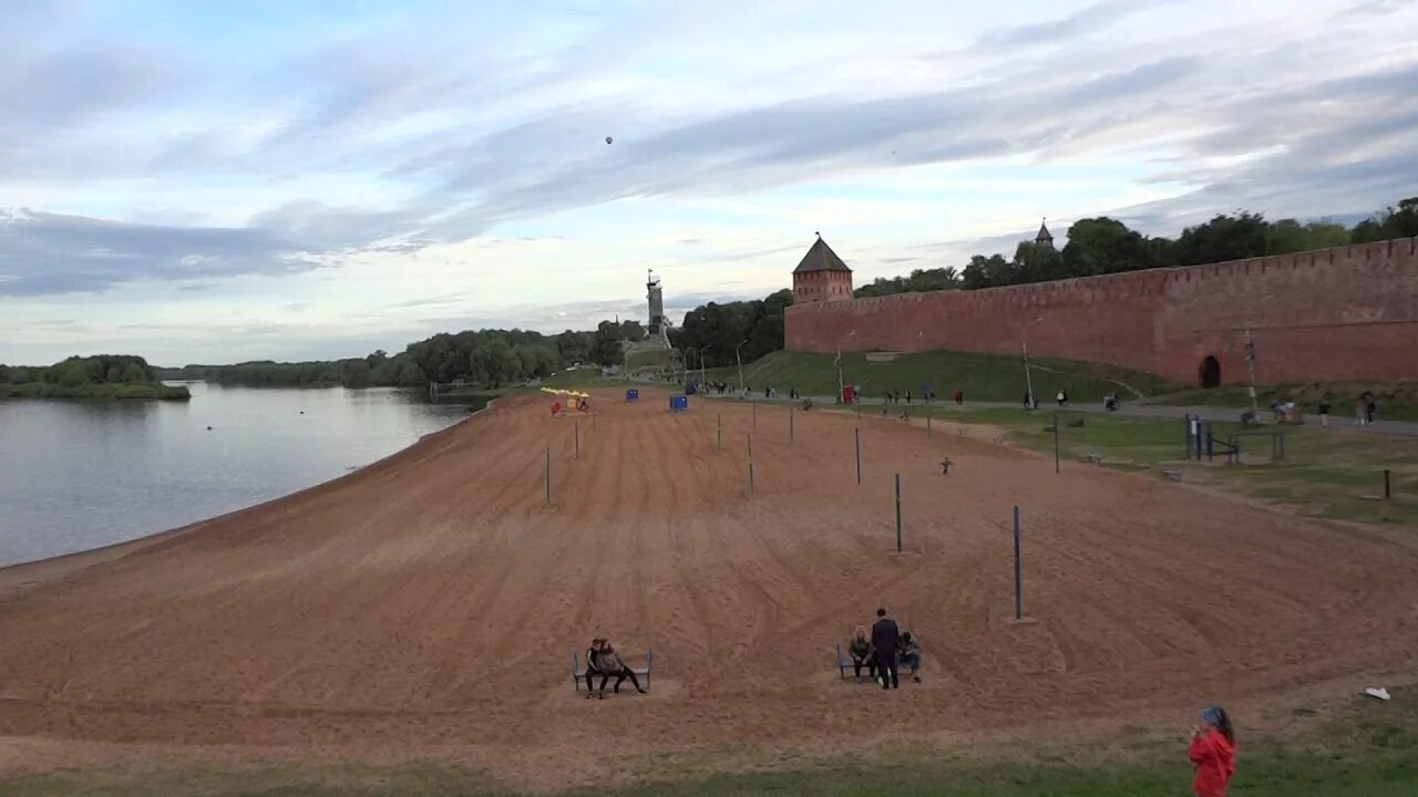 Пляж великий новгород фото Пляж у кремля. Аэростаты. День города 2018. Великий Новгород - YouTube