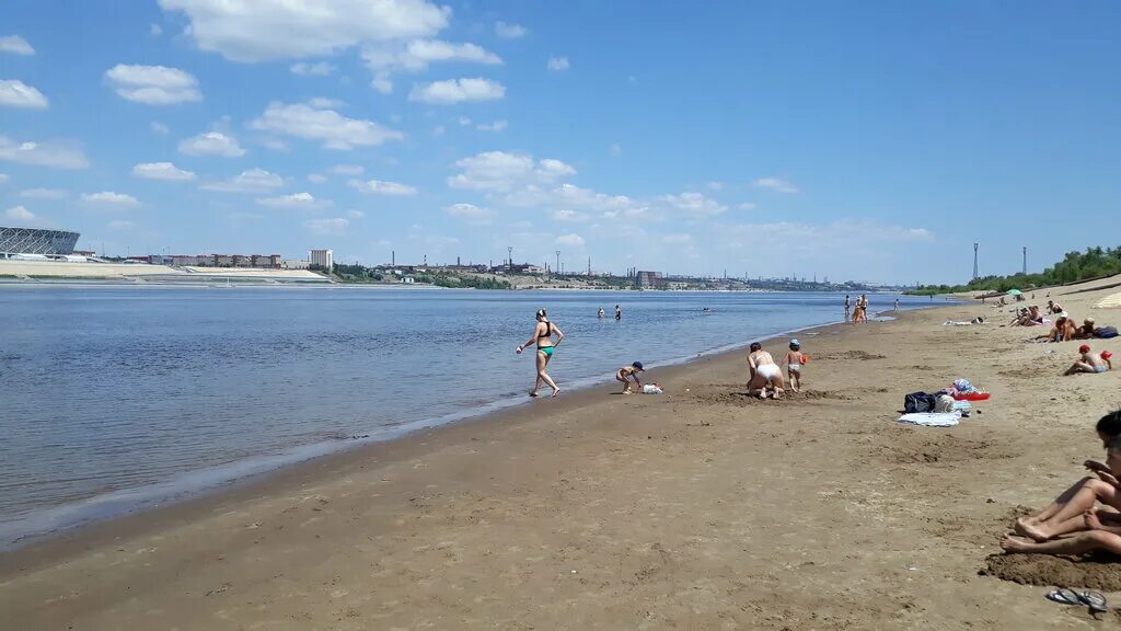Пляж волгоградская область волжский фото Пляж, beach, Russia, Volgograd Region, Sredneakhtubinskiy rayon, ostrov Krit - Y
