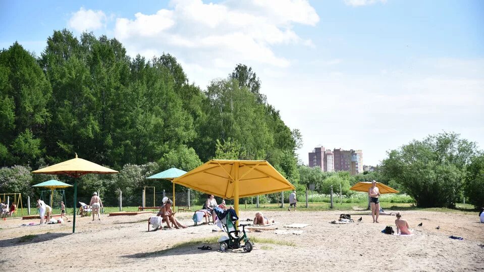 Пляж вологда фото Пляж в парке Мира открыли в Вологде - МК Вологда