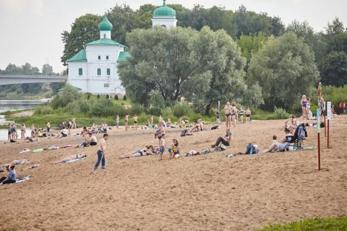 Пляж воздух псков фото Вода в Великой в районе пляжа в Пскове не соответствует нормативам АиФ Псков