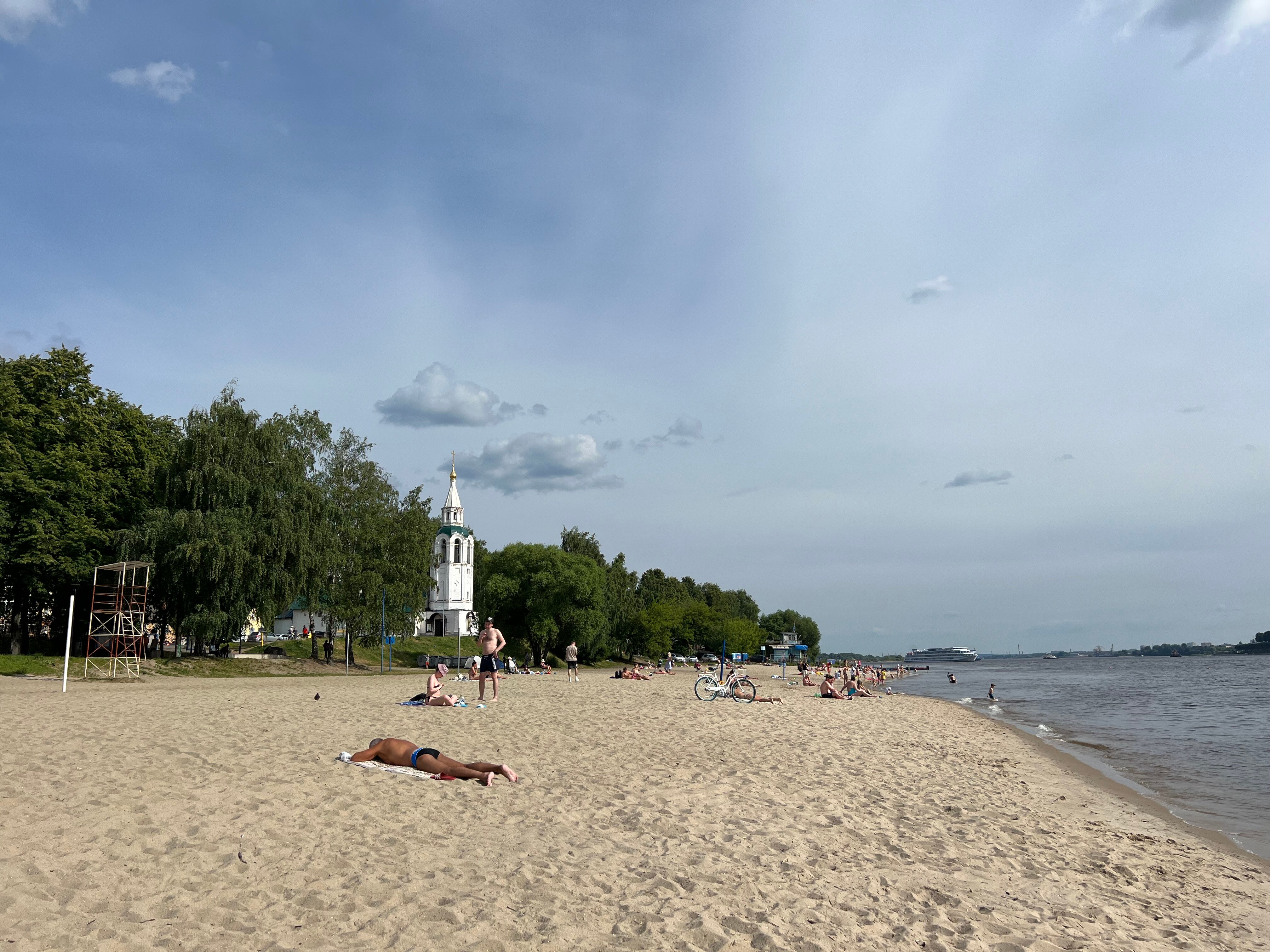 Пляж ярославля фото beach's Tveritsky Beach in specifics, Yaroslavl, posyolok Tveritsy - Yandex Maps