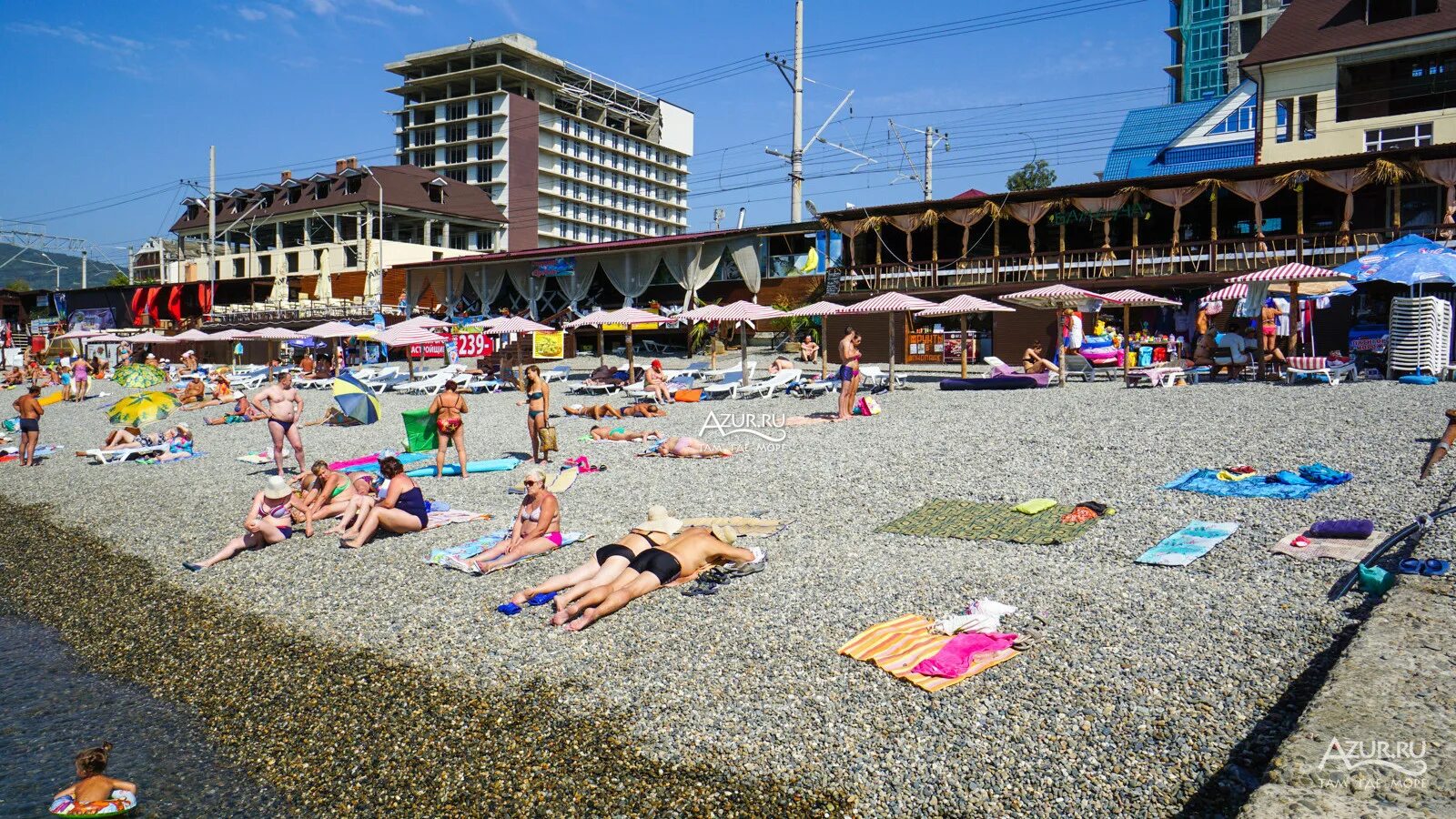 Пляж южный сочи фото Фотогалерея Пляж Южный-2 в Адлер Фото на сайте Azur.ru