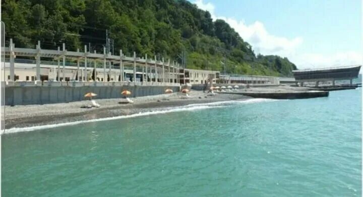 Пляж зеленая роща сочи фото Panorama: Beach, beach, Krasnodar Territory, Sochi, Novaya Matsesta Microdistric
