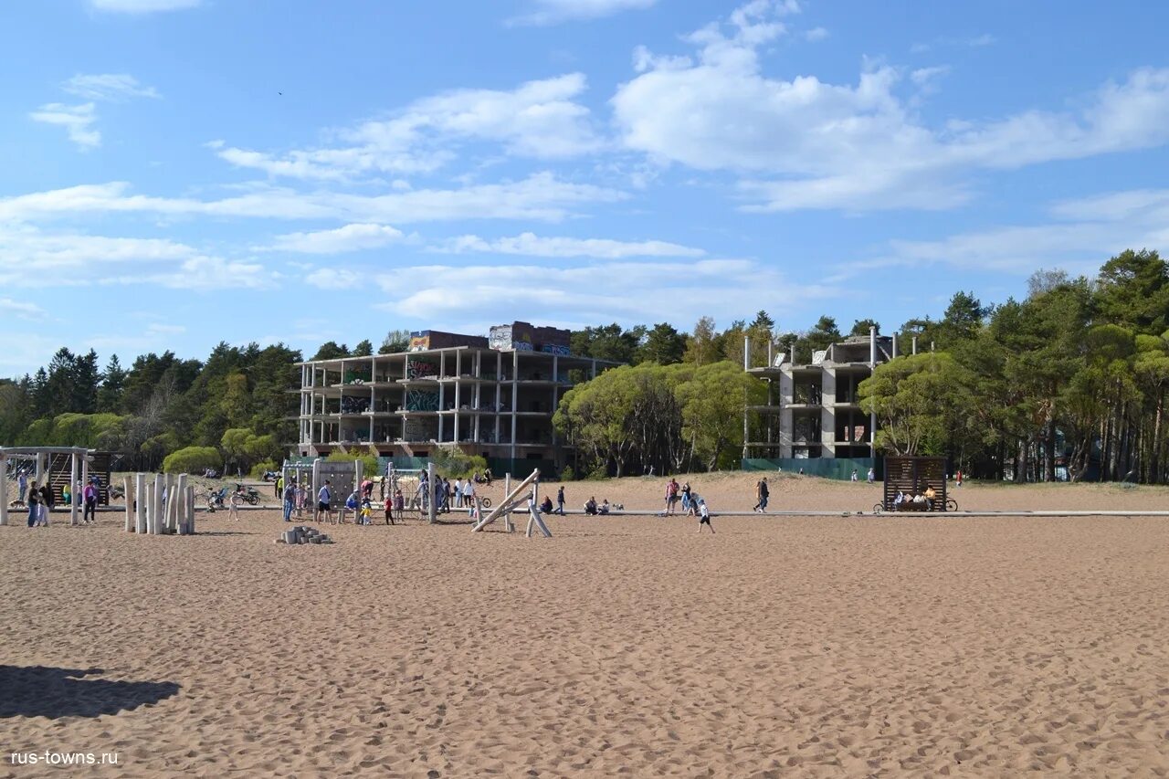 Пляж зеленогорска фото Зеленогорск. Пляж "Золотой"