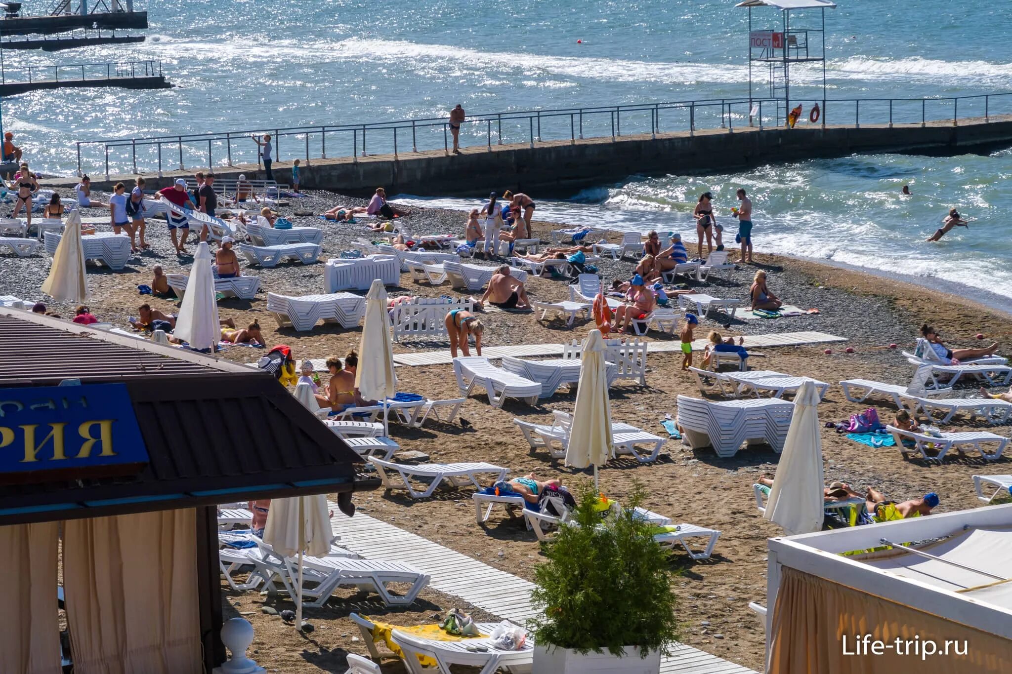 Пляж жемчужина сочи фото Пляж гранд отеля Жемчужина в Сочи, мой отзыв с фото
