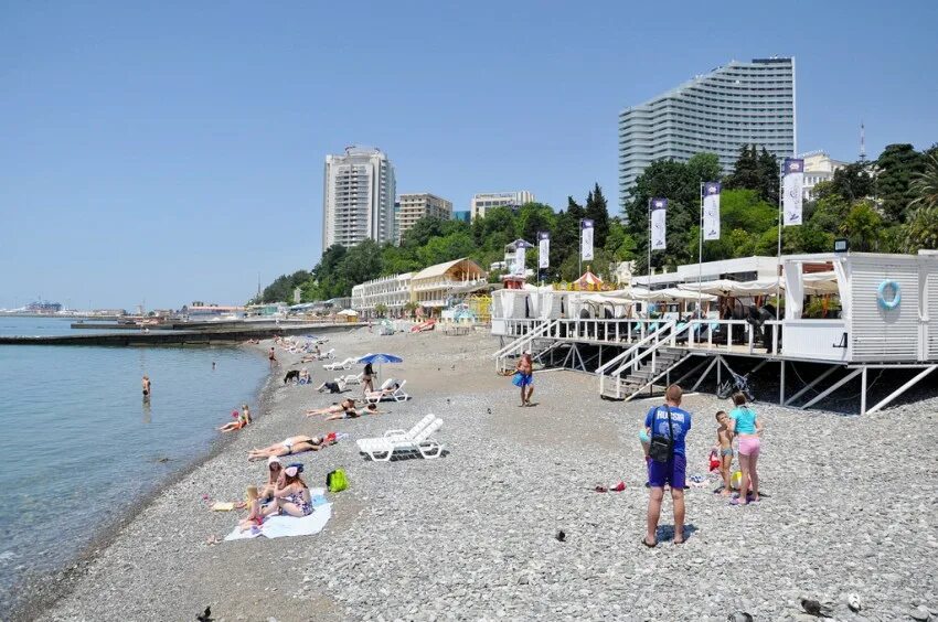Пляж жемчужина сочи фото Экскурсия по сочинским пляжам