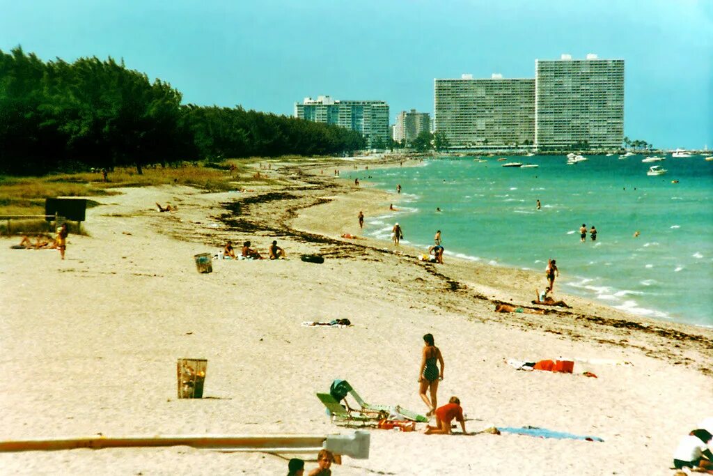 Пляжи 80 фото Looking north from Dania Beach Pier, 1984 The high rises i. Flickr