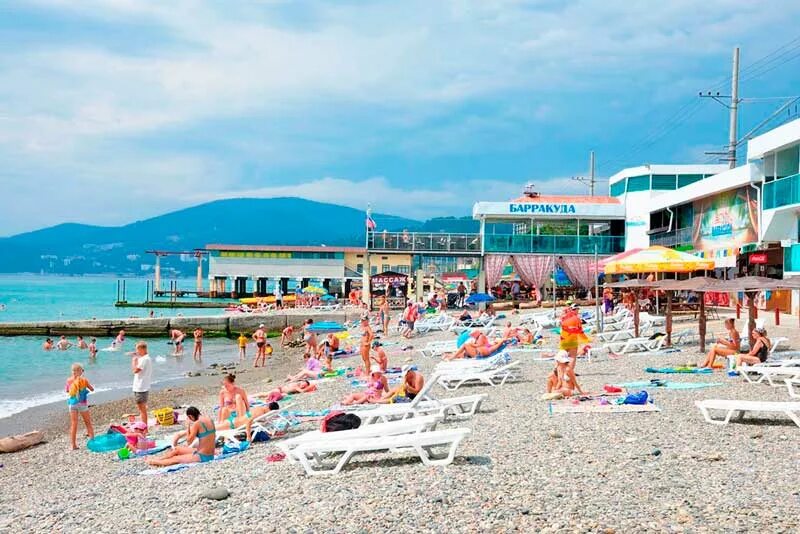 Пляжи адлера фото отзывы Пляж Барракуда в Адлере. Сочи.