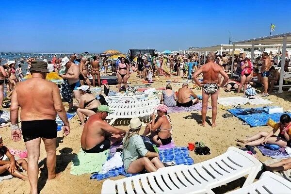 Пляжи анапы 2024 фото Власти Анапы опровергли сообщения о нехватке мест на городских пляжах