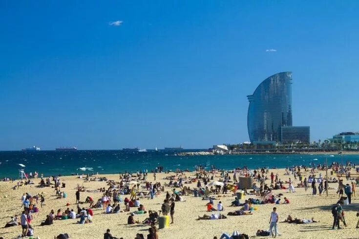 Пляжи барселоны фото The Beach In Barcelona Spain Barcelona spain, Canary islands, Balearic islands