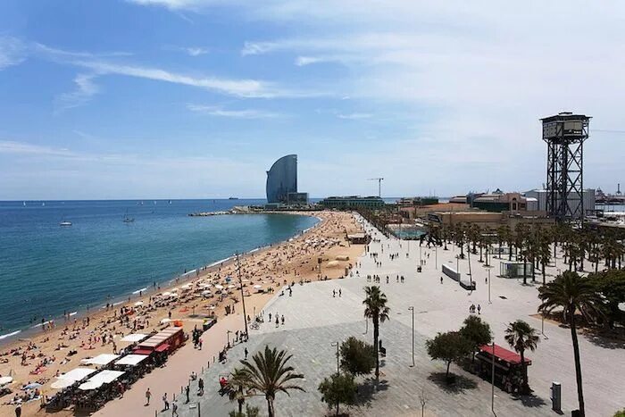 Пляжи барселоны фото Pin em Barcelona Travel Guides For Muslim Travellers