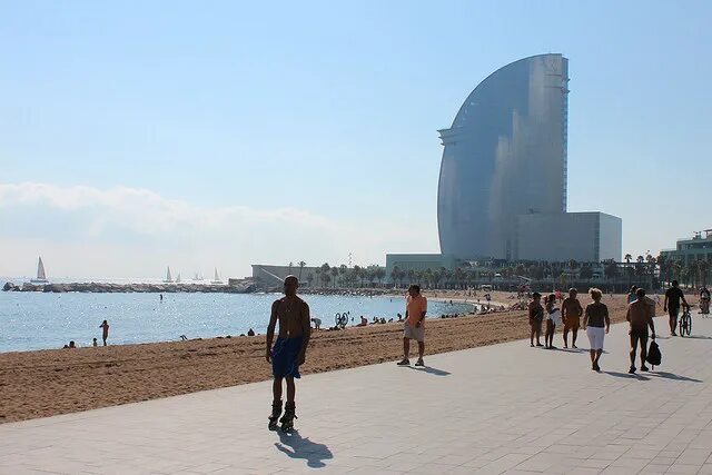 Пляжи барселоны фото Barcelona : contemporary architecture Flickr
