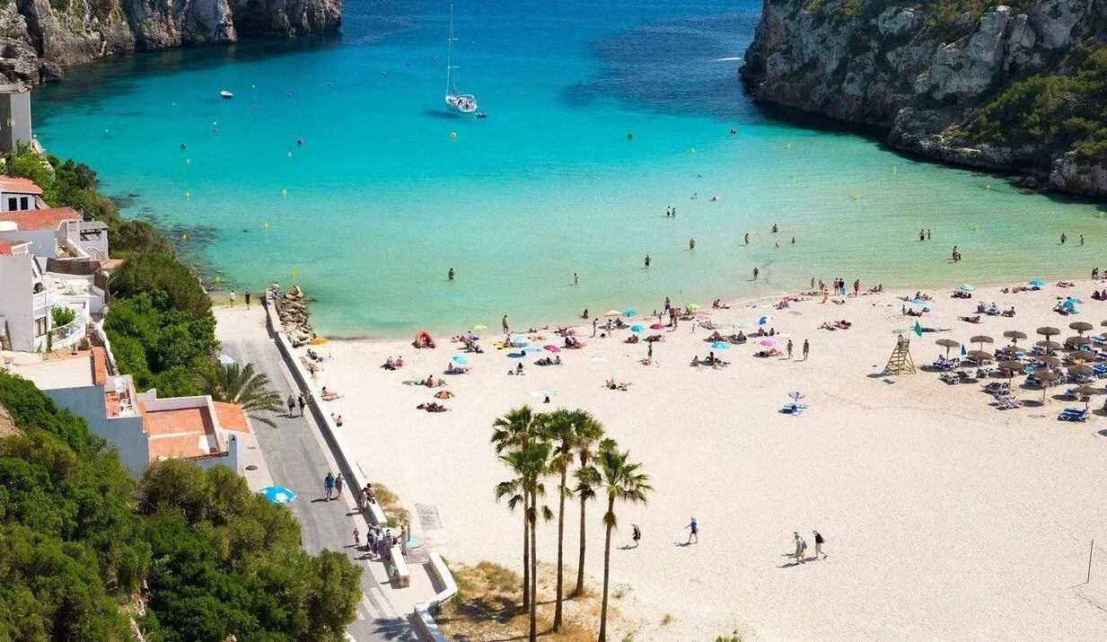 Пляжи европы фото Cala en Porter beach, Menorca, Spain - Ultimate guide (September 2024)