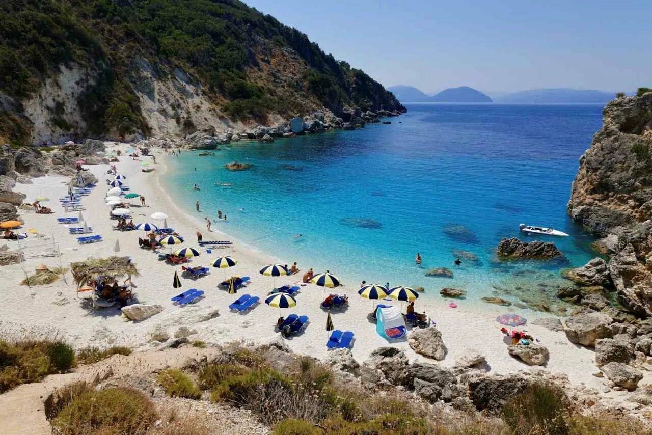 Пляжи европы фото Agiofilli Beach, Porto Katsiki, Greece Beaches - GoVisity.com