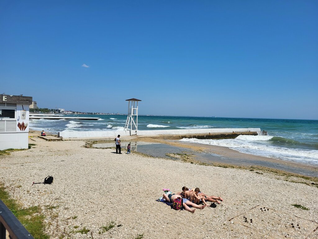 Пляжи феодосии фото Камешки, пляж, Республика Крым, Феодосия, набережная Десантников - Яндекс Карты