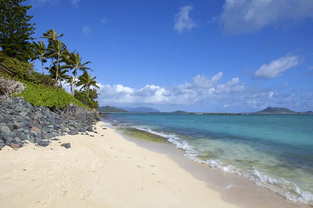 Пляжи фото с описанием Lanikai Beach toward Kailua Beach This is where Lanikai be. Flickr