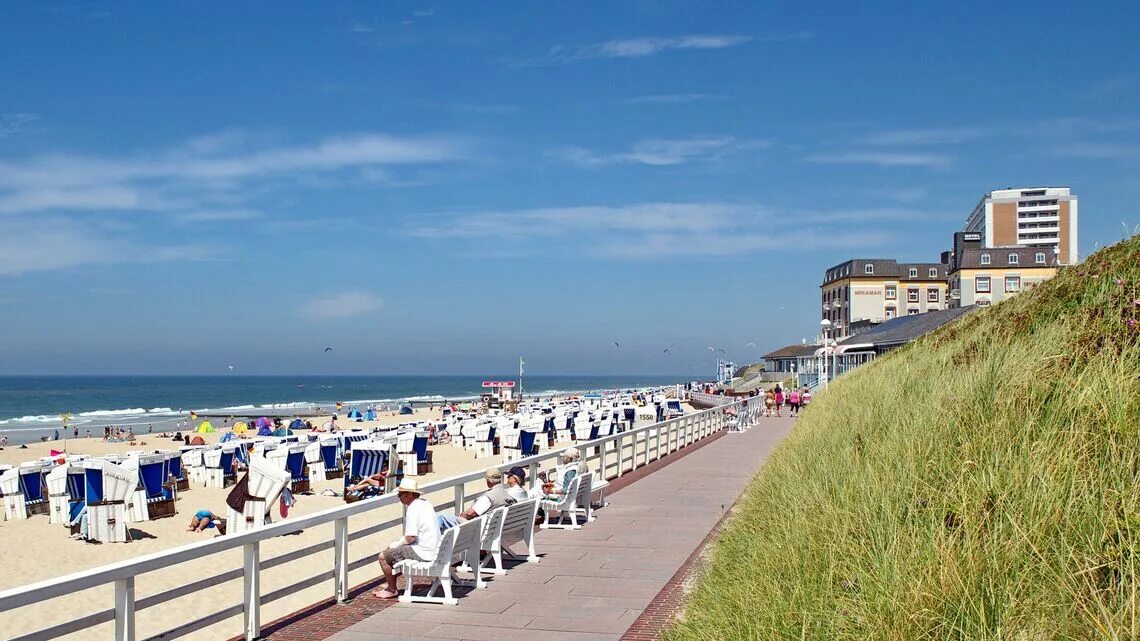 Пляжи германии фото Westerland auf Sylt - Wiking Sylt