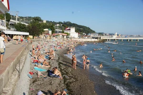 Пляжи хосты фото Температура моря в хосте - Азимут Тур