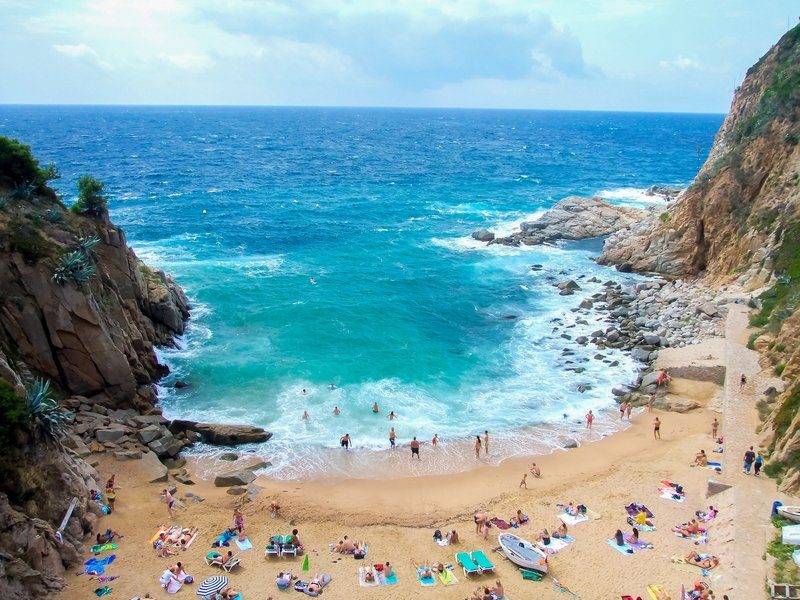 Пляжи испании фото Фото Тосса де Мар, фотографии достопримечательностей Тосса де Мар