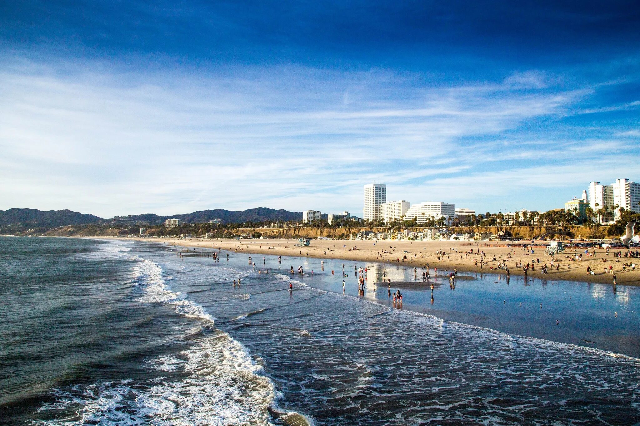 Пляжи калифорнии фото Пляж Санта-Моника (Santa Monica State Beach) в Лос-Анджелесе