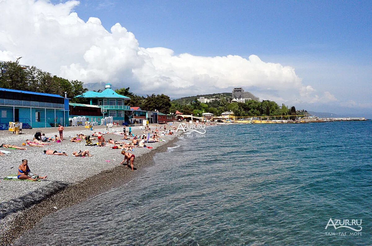 Пляжи крыма алушта фото Пляжи Алушты