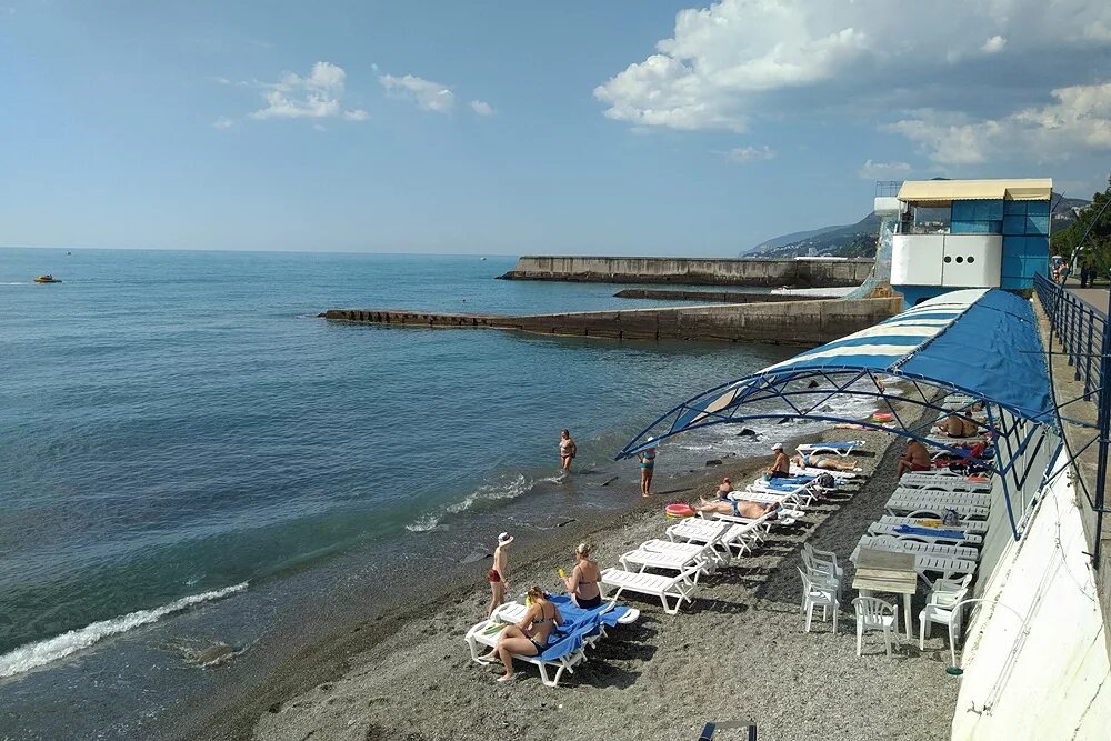 Пляжи крыма алушта фото Турпоток в Крым снизится на 15-20% ::Первый Севастопольский