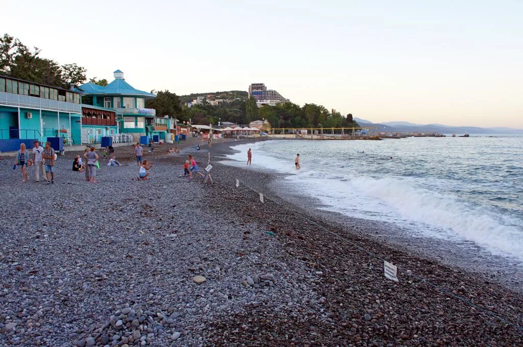 Пляжи крыма алушта фото Отели и пляжи Алушты