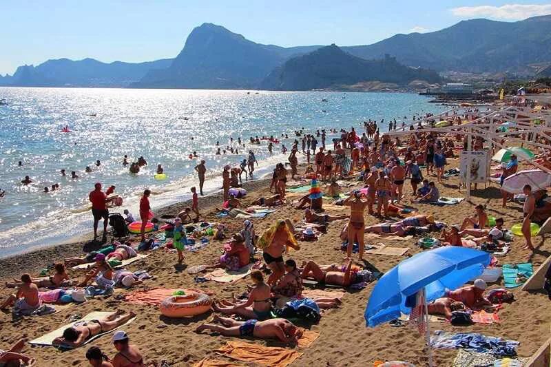Пляжи крыма фото отдыхающих Рекорд по количеству отдыхающих за весь постсоветский период - "РоЯлта"
