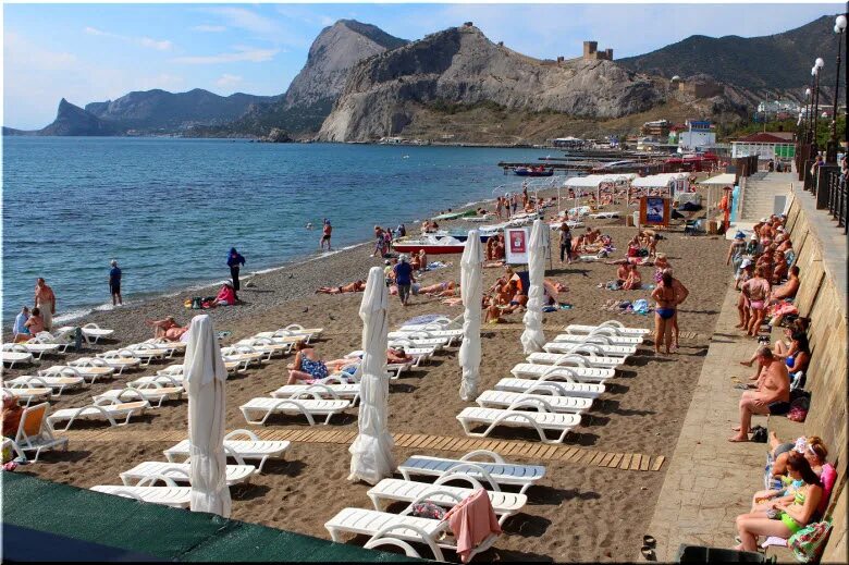Пляжи крыма фото отдыхающих Пляж в Судаке, отдых у моря в Судаке в пансионате Звездный