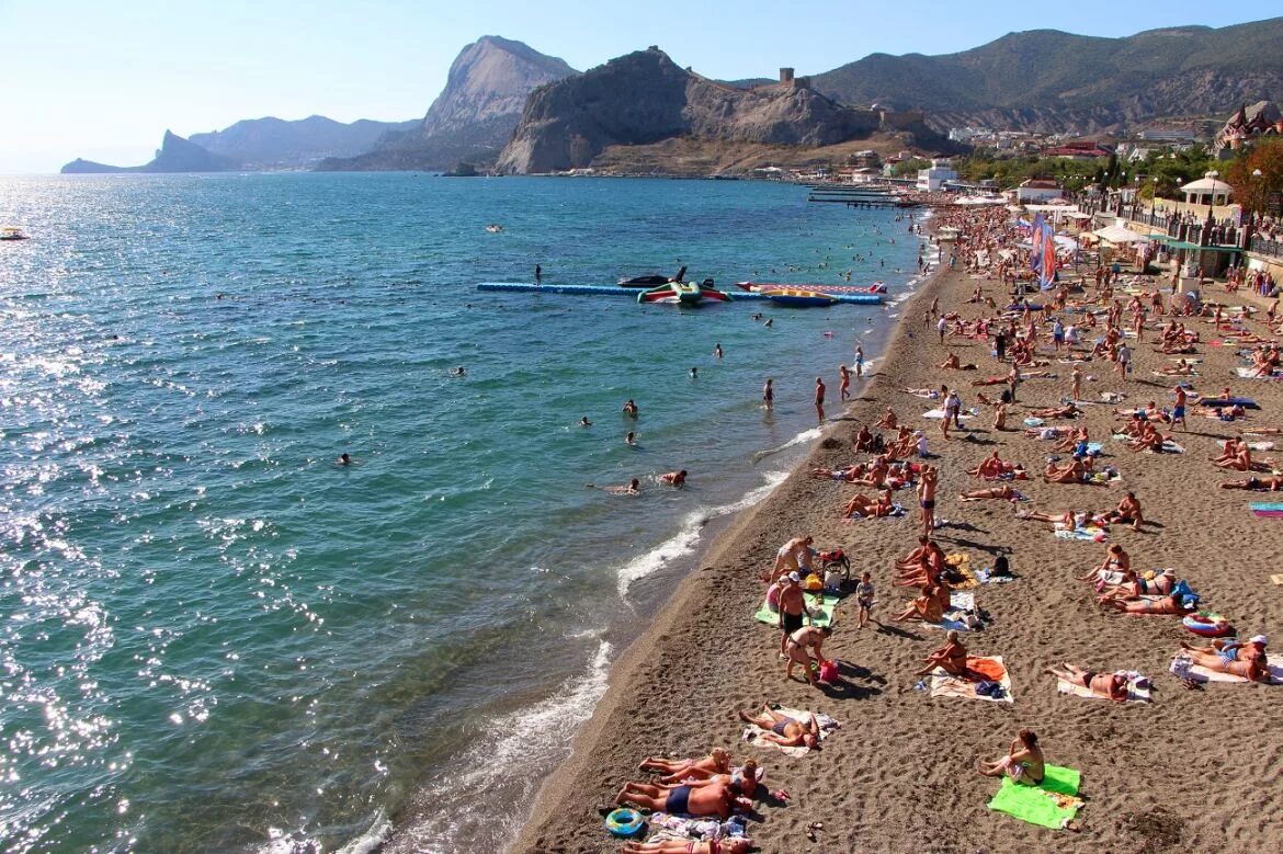 Пляжи крыма фото отдыхающих Отдых в Судаке 2024: жилье, пляжи, места - TRAVEL4FREE.RU