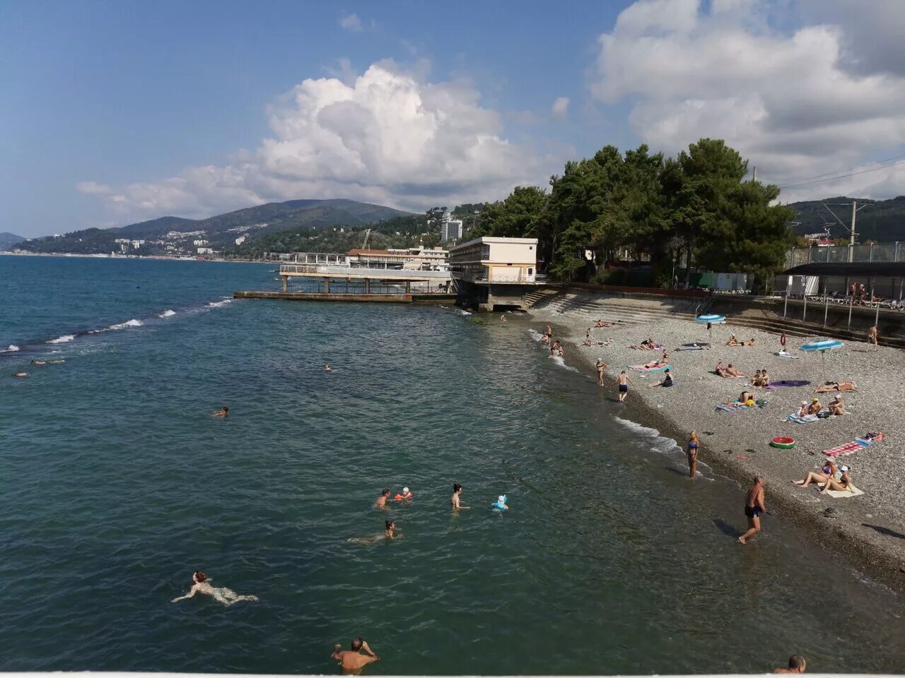 Пляжи кудепсты фото Photo: Пляж санатория Прогресс, beach, Russia, Sochi, Lenina Street, 223/3А - Ya