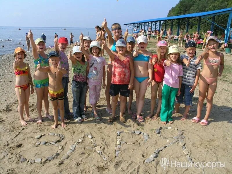 Пляжи лагеря фото Детский оздоровительный комплекс Заря в Джубга, цены на отдых в 2024 году, Детск