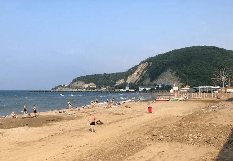 Пляжи лермонтово фото В селе Лермонтово восстановили пляж и набережную после наводнения - 9 августа, 2