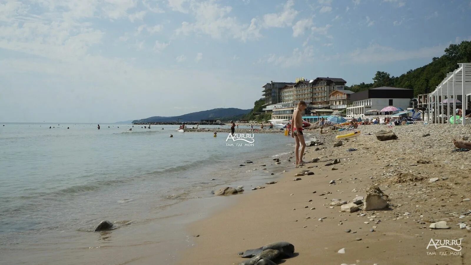 Пляжи лермонтово фото Фотогалерея Пляж ДОЛ Чайка в Лермонтово Фото на сайте Azur.ru
