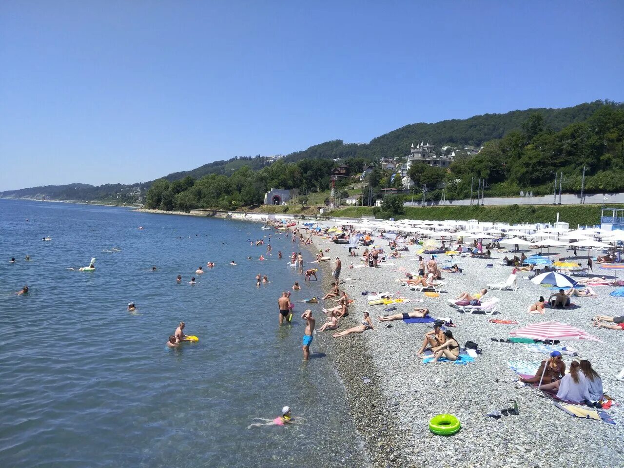 Пляжи мамайки фото Пляж Ласточка, пляж, Россия, Краснодарский край, Сочи, микрорайон Мамайка - Янде