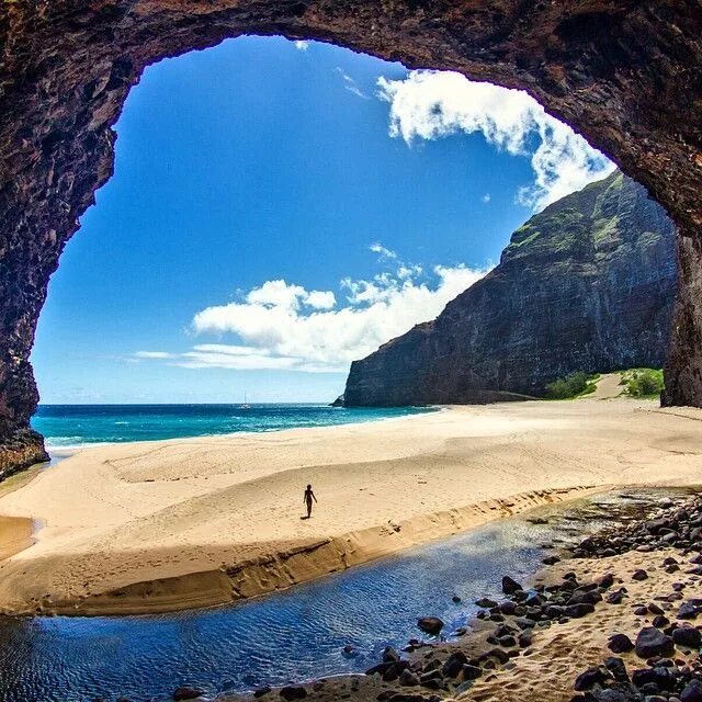 Пляжи мира фото Discover the Serene Honopu Beach in Kauai, Hawaii