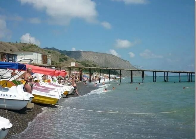 Пляжи морское крым фото Пляжи поселка Морское в Крыму