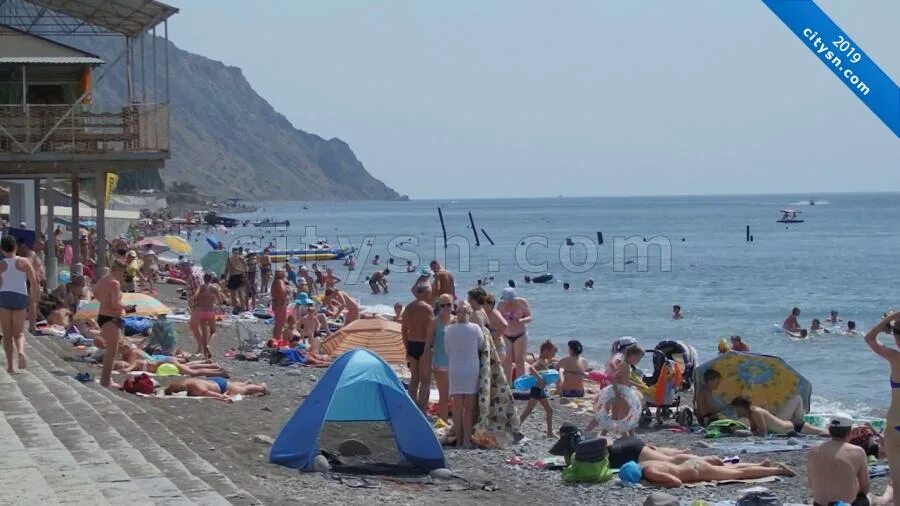 Пляжи морское крым фото Раздел "Центральный пляж" в альбоме " Фотографии пляжей в Морском" фотогалереи с