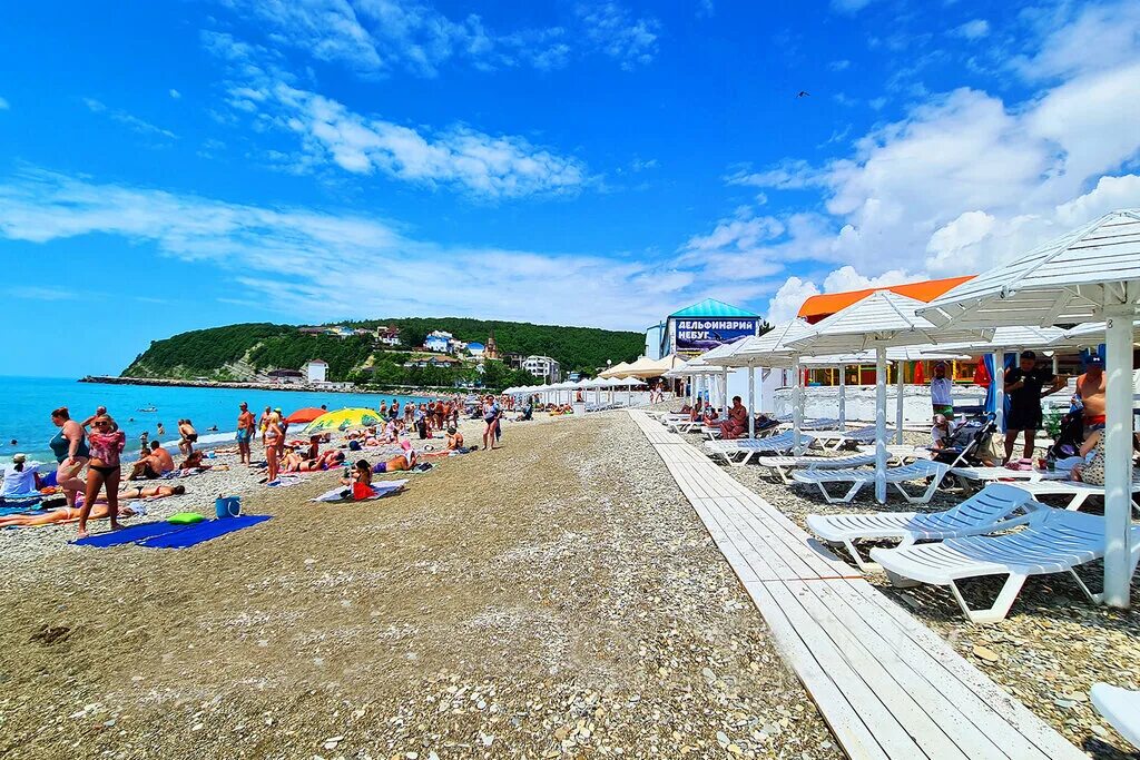 Пляжи новомихайловского фото Жемчужина у Моря, hotel, posyolok gorodskogo tipa Novomikhaylovskiy, Morskaya ul