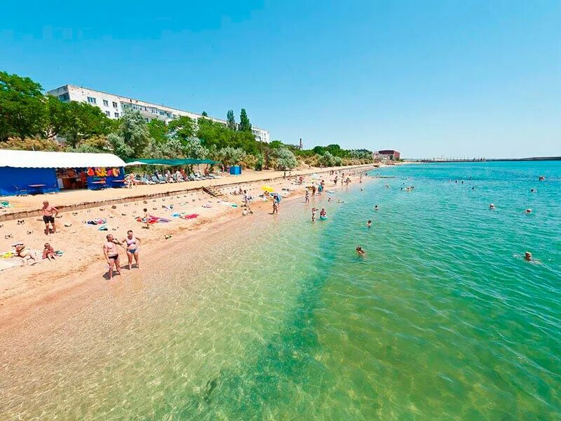 Пляжи приморского крым фото Отдых в Приморском, бронирование гостиниц - Яндекс Карты