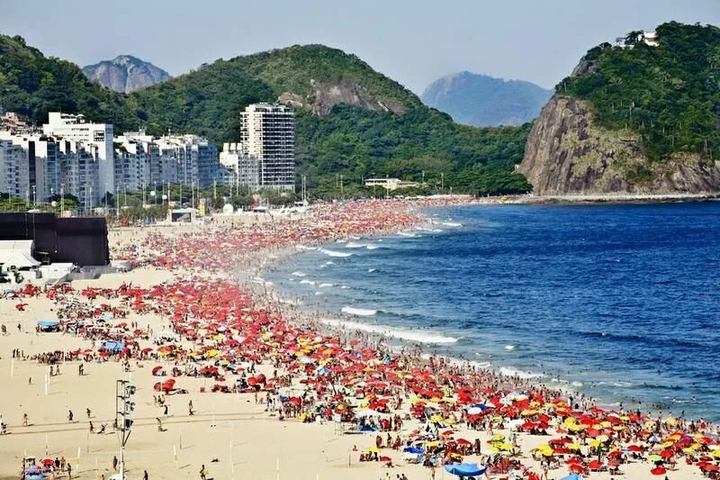 Пляжи рио де жанейро фото Relax on Copacabana Beach, Rio de Janeiro, Brazil (UNESCO site) - Bucket List Dr