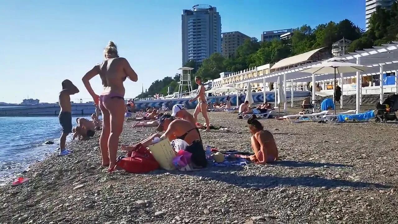 Пляжи сочи фото девушек Сочи 2020. Пляж Приморский Сейчас. ПОЛНО ЛЮДЕЙ - YouTube