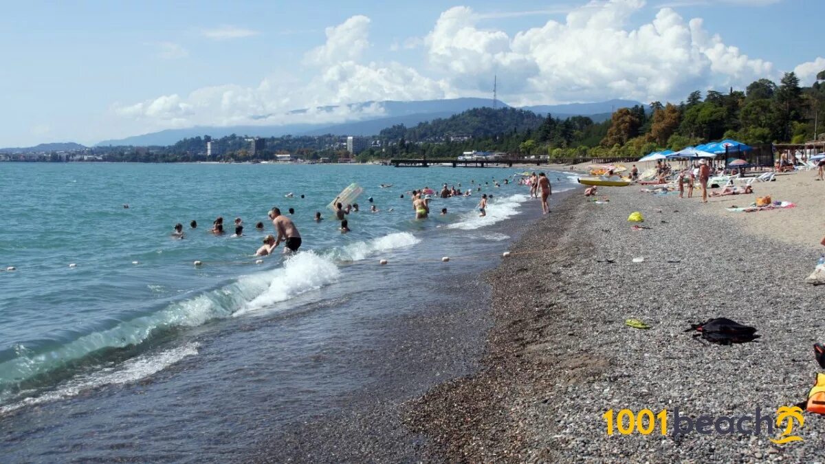 Пляжи сухуми фото Центральный пляж Сухума (Sukhum central beach)