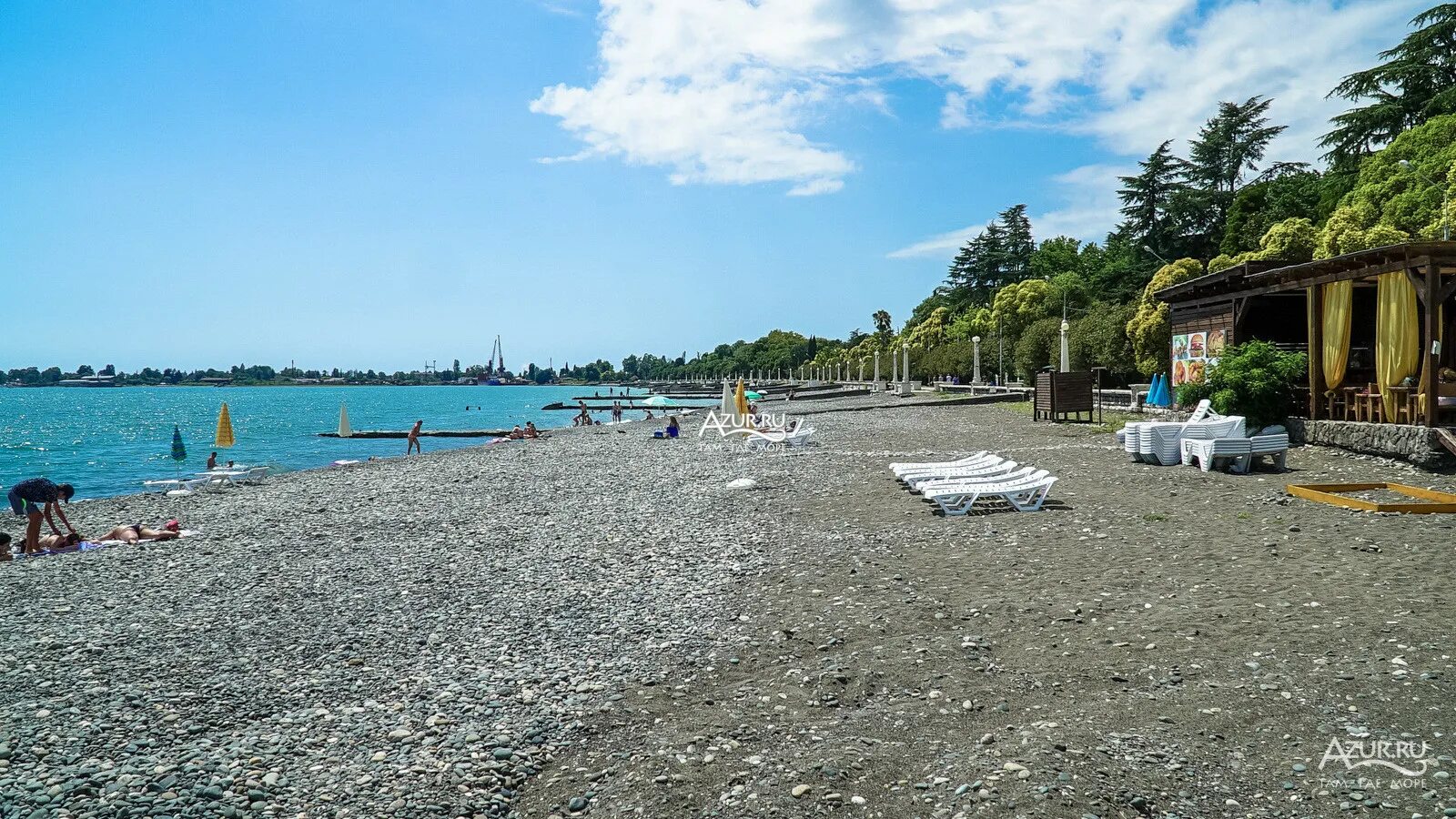 Пляжи сухуми фото Фотогалерея Центральный пляж в Сухум Фото на сайте Azur.ru
