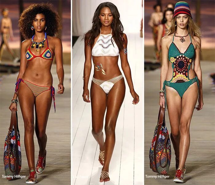 Пляжная мода 2017 тенденции фото Spring/ Summer 2016 Swimwear Trends Модные купальники, Купальник, Полосатый прин